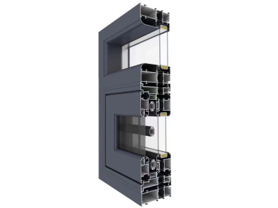 宏建100系列框扇平齊一體(tǐ)紗系統窗