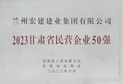 2023甘肅民(mín)營企業50強